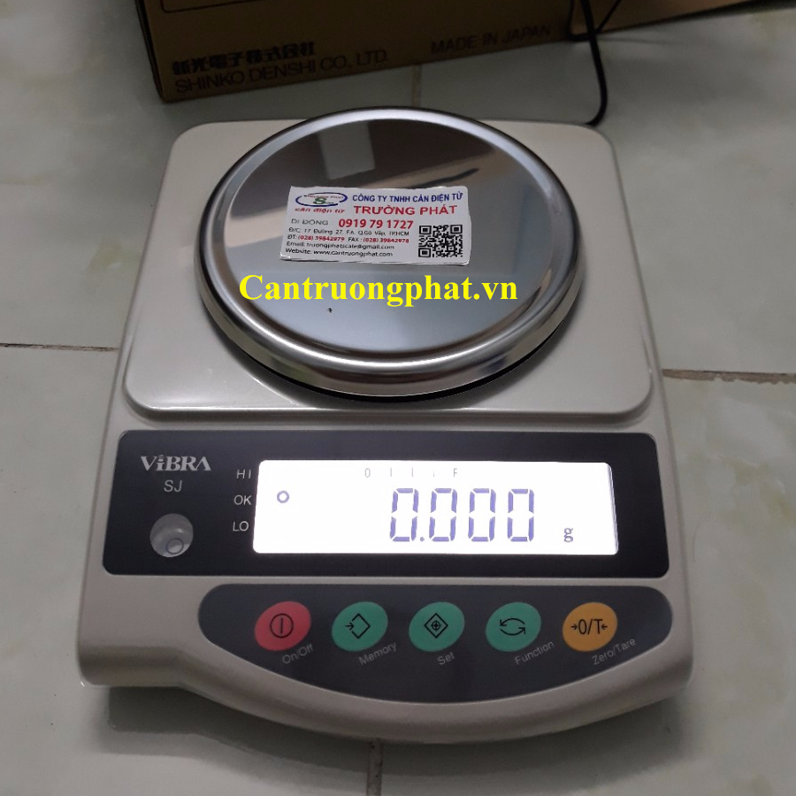 CÂN ĐIỆN TỬ VIBRA SJ820CE - cân phân tích 3 số lẻ - cân điện tử 820g 3 số lẻ - cân điện tử trường phát